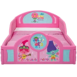 Toddler Trolls World Tour Plastic Sleep And Play Bed With Attached Guardrails - Delta Children -Love To Dream Baby Shop GUEST 00bf0663 1ee3 4cb2 b11f 206439fef543