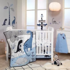 Lambs & Ivy Baby Dino 100% Cotton Blue/White/Gray Dinosaur Fitted Crib Sheet 7 Lambs & Ivy Baby Dino 100% Cotton Blue/White/Gray Dinosaur Fitted Crib Sheet -Love To Dream Baby Shop GUEST 01b23775 e304 4a0d 9e5f 55e5cbfa7d12