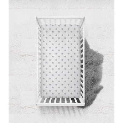 Bacati - Stars Gray Ikat Muslin 100 Percent Cotton Universal Baby US Standard Crib Or Toddler Bed Fitted Sheet 4 Bacati - Stars Gray Ikat Muslin 100 Percent Cotton Universal Baby US Standard Crib Or Toddler Bed Fitted Sheet - Image 2