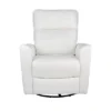SECOND STORY HOME Soho Swivel Recliner Chair - White