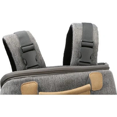 Eddie Bauer Bridgeport Places & Spaces Back Pack Diaper Bag - Gray With Tan 7 Eddie Bauer Bridgeport Places & Spaces Back Pack Diaper Bag - Gray With Tan - Image 5