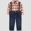 Carter's Just One You®️ Baby Boys' Plaid Top & Bottom Set - Brown -Love To Dream Baby Shop GUEST 06887589 472d 414a b8db 39cd48d02a88