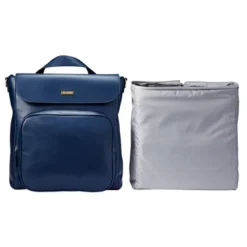 JJ Cole Vegan Leather Brookmont Backpack Diaper Bag - Oxford Navy -Love To Dream Baby Shop GUEST 06cecd26 b300 4f99 b205 0ce10184e3f0
