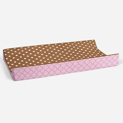 Bacati - Butterflies Pink/chocolate Changing Pad Cover 4 Bacati - Butterflies Pink/chocolate Changing Pad Cover - Image 2