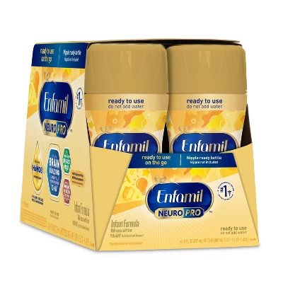 Enfamil NeuroPro Ready To Feed Infant Formula Bottles - 8 Fl Oz Each/6ct 9 Enfamil NeuroPro Ready To Feed Infant Formula Bottles - 8 Fl Oz Each/6ct - Image 7