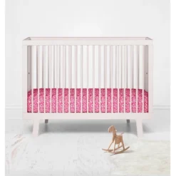 Bacati - Ikat Bright Pink Leopard Muslin 100 Percent Cotton Muslin Universal Baby US Standard Crib Or Toddler Bed Fitted Sheet -Love To Dream Baby Shop GUEST 0a9a08cb 8e7a 410d 9e61 a697e3f4bb31