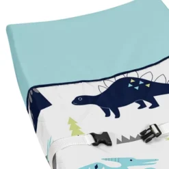 Sweet Jojo Designs Changing Pad Cover - Blue & Green Mod Dino -Love To Dream Baby Shop GUEST 0b69ee1c d77f 4a3e b9bf d16bd56fbbdb