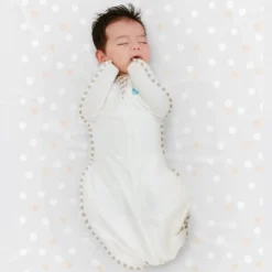 Love To Dream Swaddle UP Adaptive Organic Swaddle Wrap - Cream - Newborn