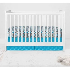 Bacati - Woodlands Forest Animals Aqua/Navy/Grey 10 Pc Crib Bedding Set With 2 Crib Fitted Sheets -Love To Dream Baby Shop GUEST 0ebc942a e0d9 4b3a 817a 29cdd622726b