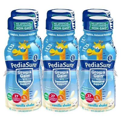 PediaSure Grow & Gain Kids' Nutritional Shake Vanilla - 6 Ct/48 Fl Oz 5 PediaSure Grow & Gain Kids' Nutritional Shake Vanilla - 6 Ct/48 Fl Oz - Image 3