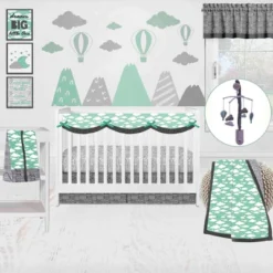 Bacati - Clouds In The City Mint//Gray Set Of 2 Small Side Crib Rail Guard Covers 9 Bacati - Clouds In The City Mint//Gray Set Of 2 Small Side Crib Rail Guard Covers -Love To Dream Baby Shop GUEST 1009a26f 63fd 4e7a b4ef 4f663acabdf8