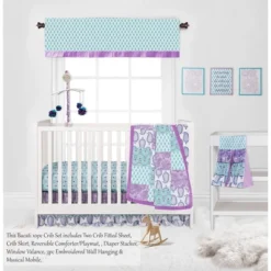 Bacati - Paisley Isabella Purple Lilac Aqua 10 Pc Crib Bedding Set With 2 Crib Fitted Sheets -Love To Dream Baby Shop GUEST 110dc1fb dfdc 40c7 bc70 e5be5de66164