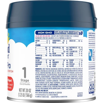 Gerber Good Start GentlePro Non-GMO Powder Infant Formula - 20oz 7 Gerber Good Start GentlePro Non-GMO Powder Infant Formula - 20oz - Image 5