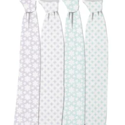 Bacati - Petals/Floral Muslin Swaddling Blankets Set Of 4 Aqua/Lilac 7 Bacati - Petals/Floral Muslin Swaddling Blankets Set Of 4 Aqua/Lilac -Love To Dream Baby Shop GUEST 1187de28 a832 41d7 b48b 5727f048f72e