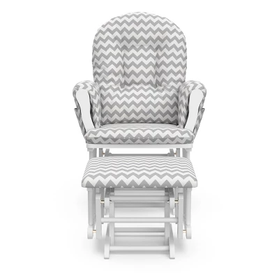 Storkcraft Hoop White Glider And Ottoman 6 Storkcraft Hoop White Glider And Ottoman - Image 4