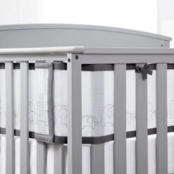 BreathableBaby Breathable Mesh Crib Liner - Deluxe Embroidered Collection - Elephants -Love To Dream Baby Shop GUEST 13e24a45 9c5a 46f8 8897 738da0a91c8e