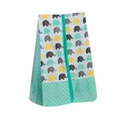 Bacati - Elephants Mint/Yellow/Gray 10 Pc Crib Bedding Set With Long Rail Guard Cover -Love To Dream Baby Shop GUEST 14f94bc9 1ecc 44cf 9e63 ea9ca94e3cb3