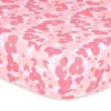 The Peanutshell Fitted Crib Sheets - Pink Floral Punch - 4pk