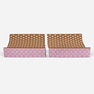 Bacati - Butterflies Pink/chocolate Changing Pad Cover 7 Bacati - Butterflies Pink/chocolate Changing Pad Cover - Image 5