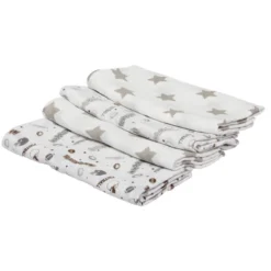 Bacati - Football Brown/Gray Muslin Swaddling Blankets Set Of 4 -Love To Dream Baby Shop GUEST 16bda20c 9426 41a2 8048 41bc8cbe8378