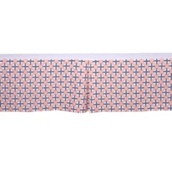 Bacati - Olivia Dots/Cross Coral/Navy Crib/Toddler Bed Skirt -Love To Dream Baby Shop GUEST 1807bfff ba5f 4965 9d26 0dfbdcfb3967