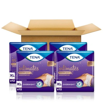 TENA Intimates For Women Incontinence & Postpartum Underwear - Overnight Absorbency 3 TENA Intimates For Women Incontinence & Postpartum Underwear - Overnight Absorbency