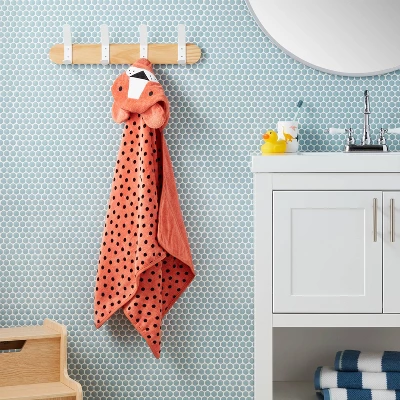 25"x50" Cheetah Kids' Hooded Towel Orange - Pillowfort™ 3 25"x50" Cheetah Kids' Hooded Towel Orange - Pillowfort™
