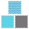 Bacati - Mix N Match Chevron/Dots Crib Rail Guard Set Of 2 Covers Turq/Gray -Love To Dream Baby Shop GUEST 1a143ac4 a517 4958 a69f 636a6de002c4
