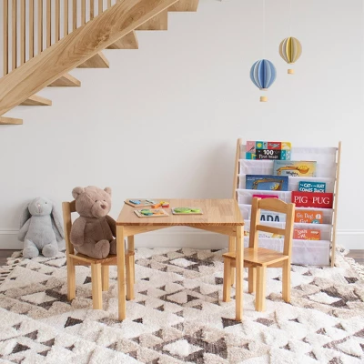 3pc Hayden Kids' Table And Chair Set Tan - Humble Crew 5 3pc Hayden Kids' Table And Chair Set Tan - Humble Crew - Image 3