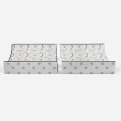 Bacati - Football Brown/Gray Muslin Changing Pad Cover -Love To Dream Baby Shop GUEST 2046bcc1 9062 42c4 82b0 97d587a742f6