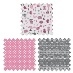 Bacati - Owls Pink/Gray Girls Cotton Crib Rail Guard Covers Set Of 2 Small Side -Love To Dream Baby Shop GUEST 23e2baec 57de 4cdf 958b 93a01a04e59e