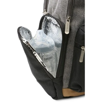 Eddie Bauer Bridgeport Places & Spaces Back Pack Diaper Bag - Gray With Tan 4 Eddie Bauer Bridgeport Places & Spaces Back Pack Diaper Bag - Gray With Tan - Image 2