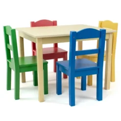 5pc Kids' Wood Table And Chair Set - Humble Crew -Love To Dream Baby Shop GUEST 25402b54 531e 4ad7 b76e ee88cb41882d