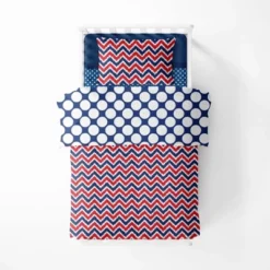 Bacati - MixNMatch Navy Red Chevron Dots 3 Pc Toddler Sheet Set 12 Bacati - MixNMatch Navy Red Chevron Dots 3 Pc Toddler Sheet Set -Love To Dream Baby Shop GUEST 2a445cea 51bc 4b0c a539 4e4157f3e01a