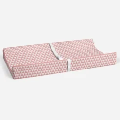 Bacati - Olivia Coral Triangles Quilted Muslin Changing Pad Cover -Love To Dream Baby Shop GUEST 2a6a5981 9db8 4369 af04 864b76bd9a84