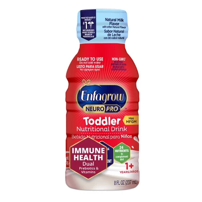 Enfagrow NeuroPro Non-GMO Ready To Feed Toddler Formula Bottles - 8 Fl Oz Each/6ct 3 Enfagrow NeuroPro Non-GMO Ready To Feed Toddler Formula Bottles - 8 Fl Oz Each/6ct