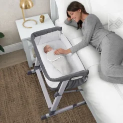 Simmons Kids' Dream Bedside Baby Bassinet Sleeper With Breathable Mesh And Adjustable Heights - Lightweight Portable Crib - Gray -Love To Dream Baby Shop GUEST 2b7b03f5 d32e 43f4 a8b4 49d6bd8a53a7