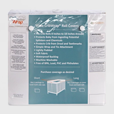 Trend Lab 51" Fleece Front Rail Cover For Convertible Cribs 6 Trend Lab 51" Fleece Front Rail Cover For Convertible Cribs - Image 4