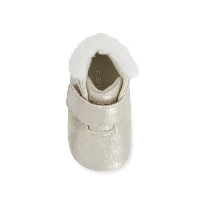 Carter's Just One You®️ Baby Girls' Winter Boots - Gold 6-12M 4 Carter's Just One You®️ Baby Girls' Winter Boots - Gold 6-12M - Image 2