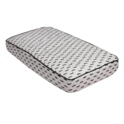 Bacati - Mustache Quilted Muslin Changing Pad Cover Black -Love To Dream Baby Shop GUEST 302e07b8 1ac2 4d18 8be6 9fe100aa45cf