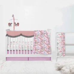 Bacati - Solid Girls Lilac/Coral/Gray Solid Long Crib Rail Guard Cover -Love To Dream Baby Shop GUEST 3059a89d a5fd 46ae ad72 259d6ac3b76c
