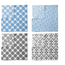 Bacati - Ikat Dots Zebra Blue Grey Boys 10 Pc Crib Set With Long Rail Guard Cover & 4 Muslin Swaddling Blankets 18 Bacati - Ikat Dots Zebra Blue Grey Boys 10 Pc Crib Set With Long Rail Guard Cover & 4 Muslin Swaddling Blankets -Love To Dream Baby Shop GUEST 3187077f 1189 49ea 94d1 35fd9b0b881a 1