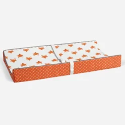 Bacati - Playful Fox Quilted Changing Pad Cover -Orange Arrows In Gussett -Love To Dream Baby Shop GUEST 31a6159e 42ac 439b 8a79 53ba2d8022fa