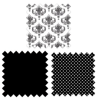 Bacati - Classic Damask Black Gray White 3 Pc Toddler Bed Sheet Set 8 Bacati - Classic Damask Black Gray White 3 Pc Toddler Bed Sheet Set - Image 6