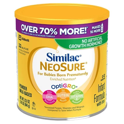 Similac Neosure Powder Infant Formula - 22.8oz 5 Similac Neosure Powder Infant Formula - 22.8oz - Image 3