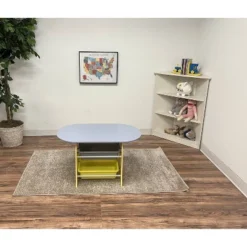 Oval Table With 2 Chairs And Storage Bins Gray/Yellow - Gift Mark -Love To Dream Baby Shop GUEST 32e5af6b 6bd6 4e98 8075 bfd871fdff7a