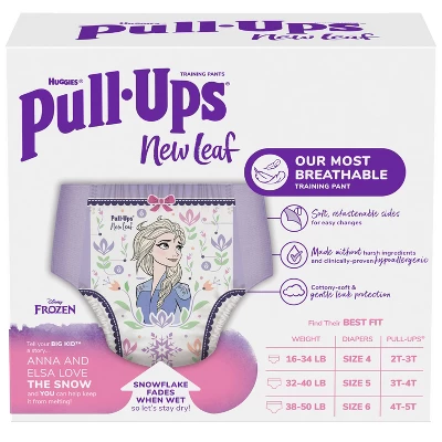 Pull-Ups New Leaf Girls' Disney Frozen Training Pants – (Select Size And Count) 3 Pull-Ups New Leaf Girls' Disney Frozen Training Pants – (Select Size And Count)