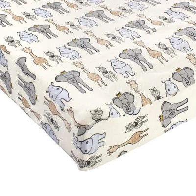 Hudson Baby Infant Boy Cotton Changing Pad Cover, Royal Safari, One Size 4 Hudson Baby Infant Boy Cotton Changing Pad Cover, Royal Safari, One Size - Image 2