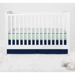 Bacati - Boys Noah Muslin Mint Navy 10 Pc Crib Bedding Set With 4 Swaddling Blankets -Love To Dream Baby Shop GUEST 344fa022 27de 4984 baee e61d8cda86c6