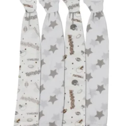 Bacati - Football Brown/Gray Muslin Swaddling Blankets Set Of 4 -Love To Dream Baby Shop GUEST 351e4a42 4c45 497d afa3 12e5e86f30c7